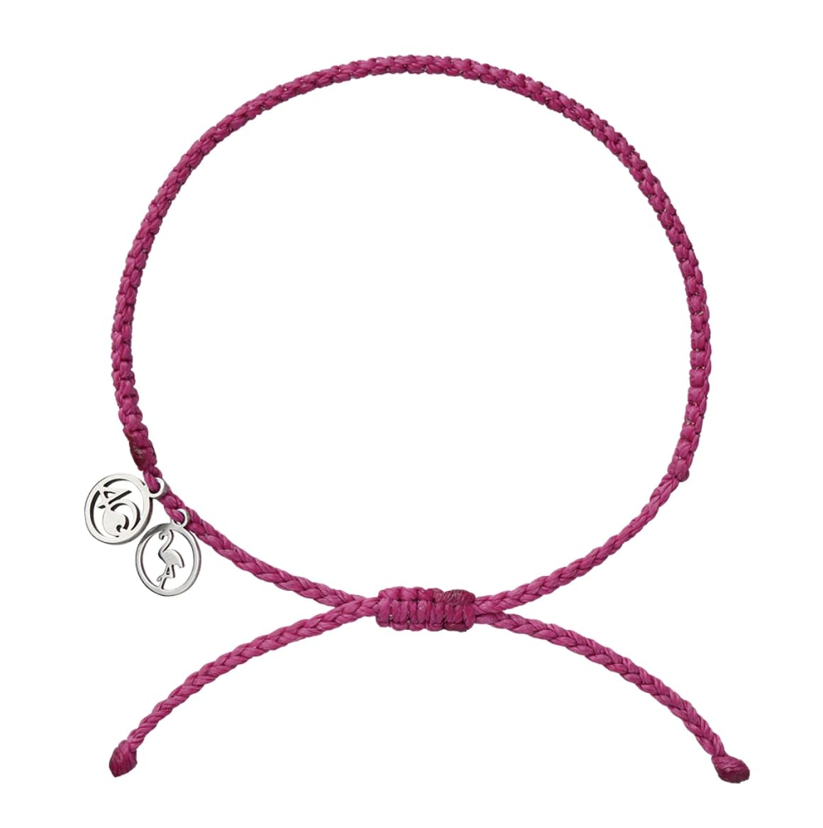 4Ocean Handmade Braided Bracelet From Recycled Plastic With Silver 4O Charm