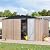 AECOJOY Shed 12' x 10' Outdoor Storage Shed for Ourdoor, Extra Large Metal Steel Yard Shed with Design of Lockable Doors, Utility and Tool Storage for Garden, Backyard, Patio, Outside use