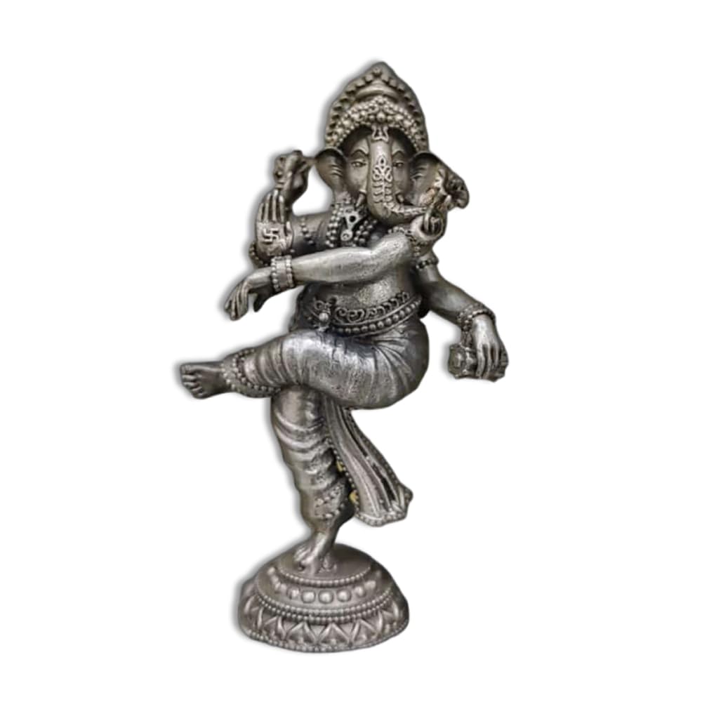 Statue de Ganpati en argent hindou contre les obstacles, idole sacrée 925