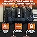 Premium Large 51 L Gym Duffle Bag Backpack + 3 Removable Organizer Dividers, Features a Side Shoe Compartment Pocket Case & Weightlifting Belt Holder, Perfect for Athletic Workouts, Sports, & Travel