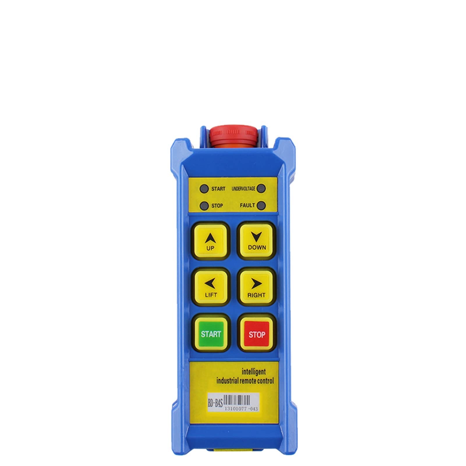 Przemysłowy pilot do dźwigu, 4-kanałowy bezprzewodowy, wodoodporny, przemysłowy pilot zdalnego sterowania IP67 do suwnicy 12 V–380 V(Bd-b4s-1f,DC12V)