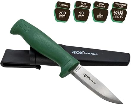 Rox Camping Bushcraft Eco Paslanmaz  elik Kamp B a  Ye il