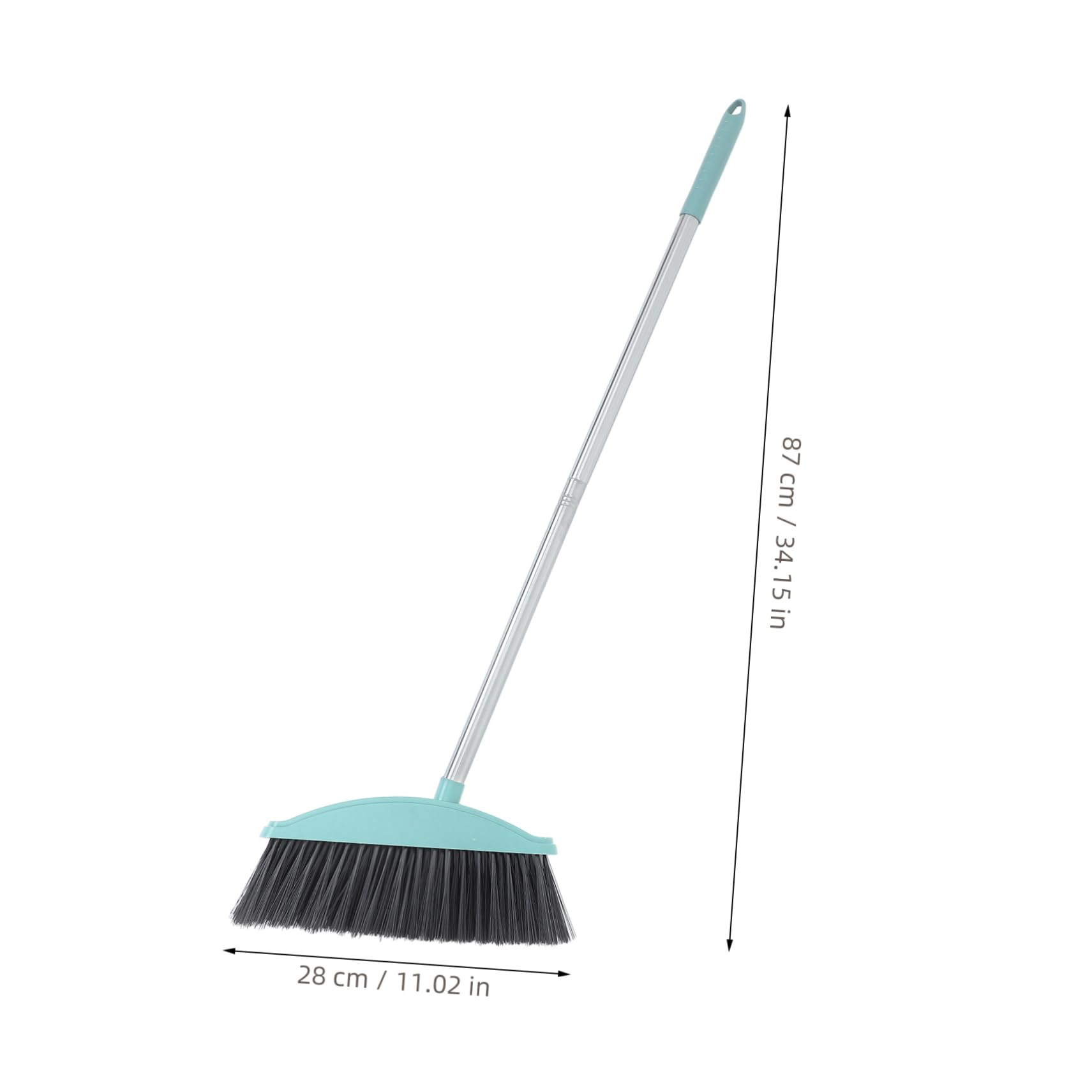 Gogogmee Indoor Outdoor Angle Sweeping Broom Heavy Duty Long Handle Brooms Soft Bristle Material