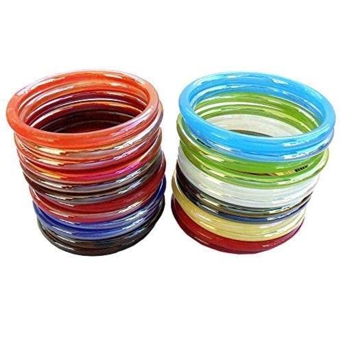 Multicolor Glass Bangles Set (Pack of 24) (2.6) (B09W9NRVJD) Amazon Price History, Amazon Price Tracker