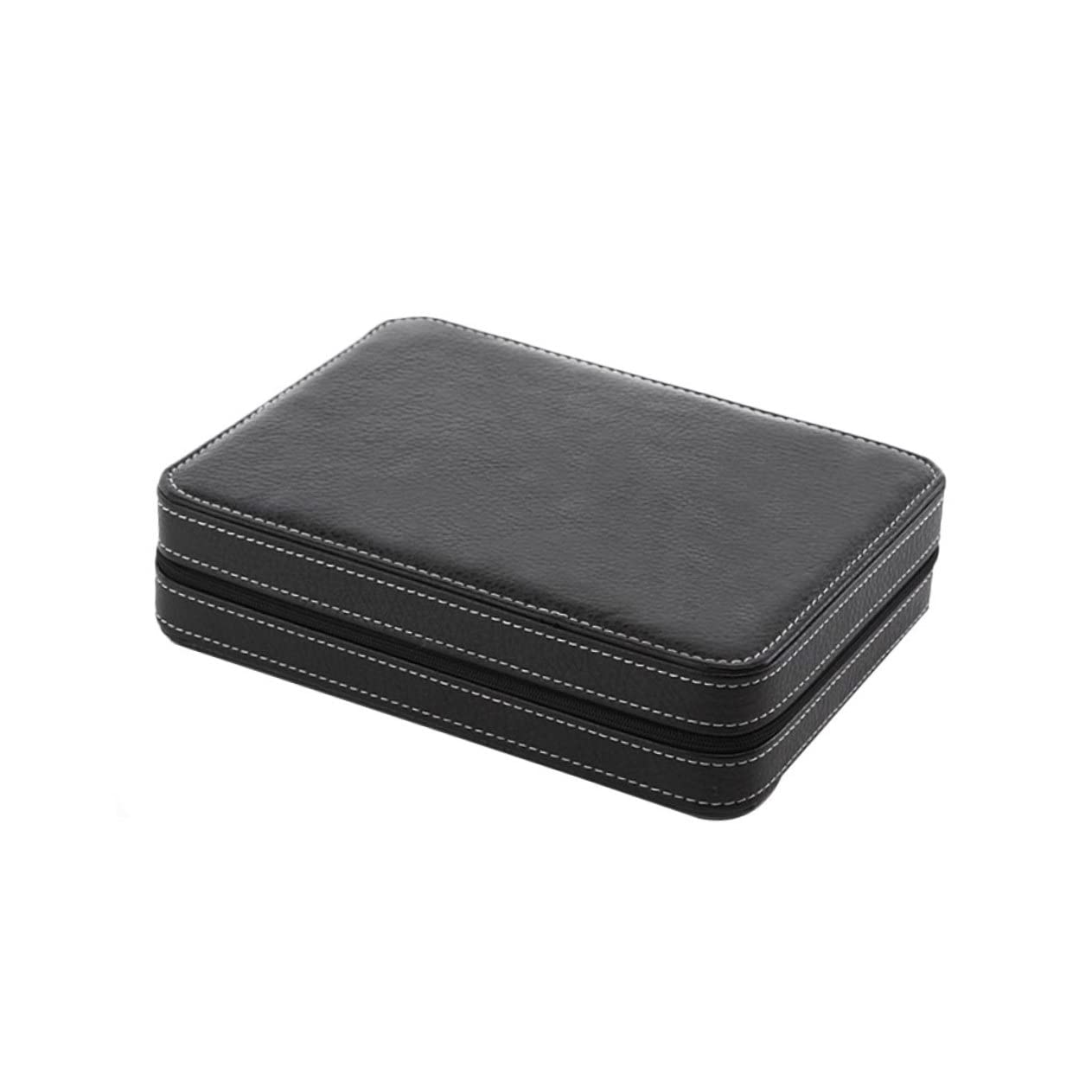 COLLBATH Estuche Para Guardar Relojes Ranuras Costuras Portátil Estuche Protector Caja De Almacenamiento Diseño Profesional
