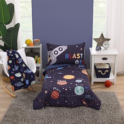 Image of Toddler Blanket Space Solar System for Kids Small Super Soft 40 x 50 Inch, Planets & Stars Travel
