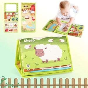 Whatstem Tummy Time Spiegel Stoffbuch