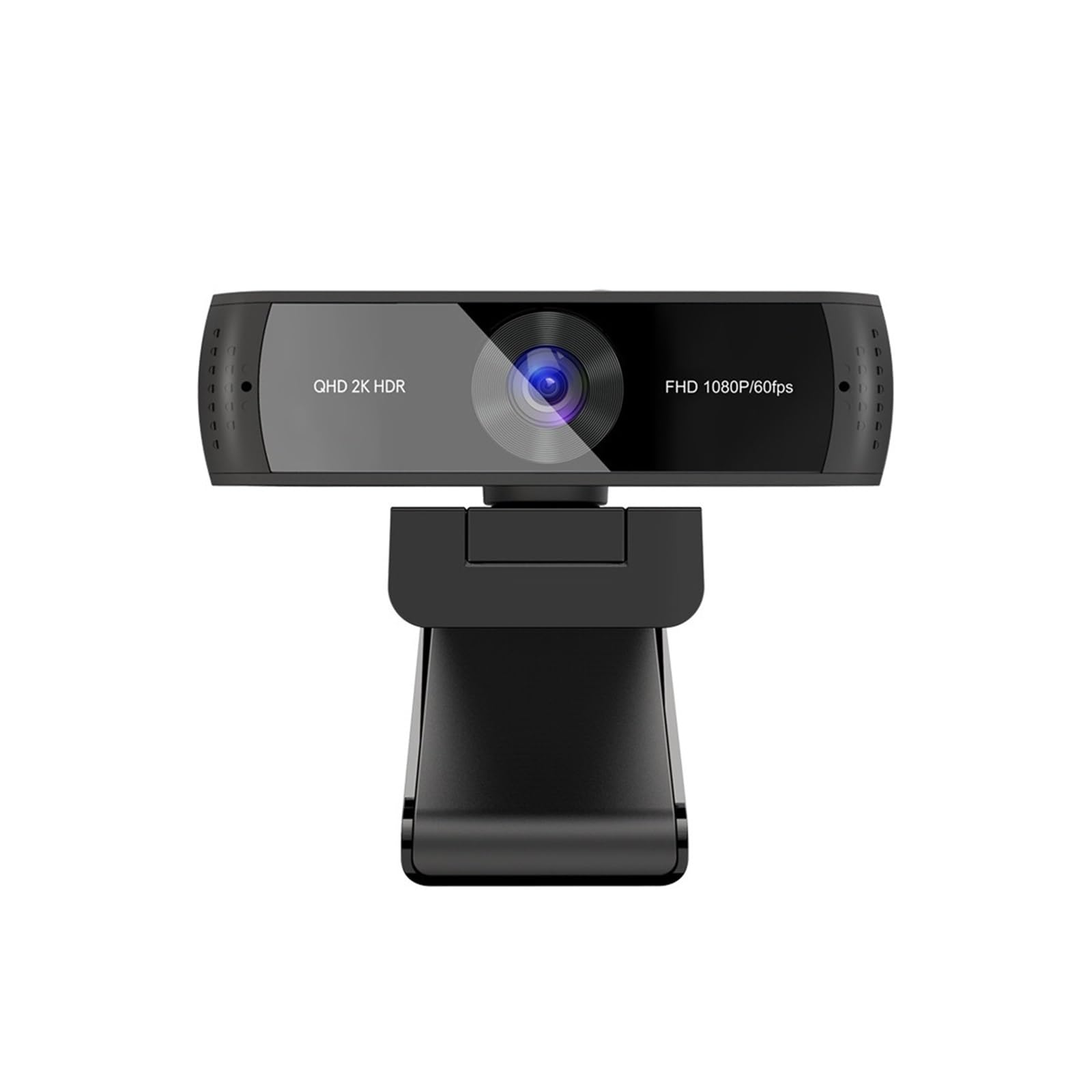 Webcam QHD 2K HDR 30FPS Webcam Autofocus 1080P 60FPS Web Camera with Noise-Cancelling Mics and Privacy Cover for Live