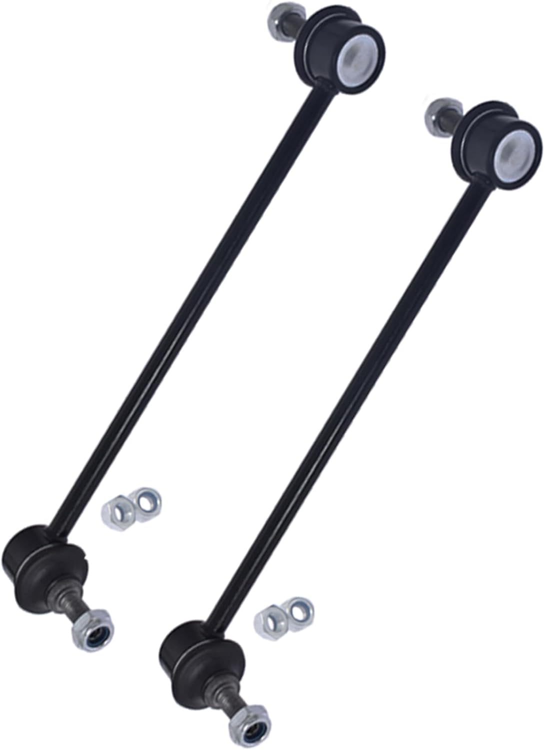 waltyotur 10Pcs Front Lower Control Arms with Ball Joints Sway Bars Links Tie Rods Replacement for Compass Patriot Caliber 2007-2017 Replacement for K620066 K620065