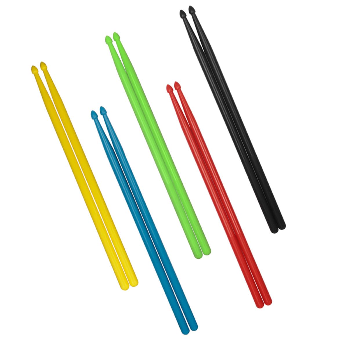 Baguettes de Batterie 5A en Nylon, 5 Paires pour Concerts et Pratique