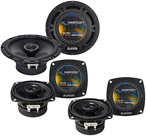 Harmony Audio compatible con altavoces de repuesto de 1997-2012 Toyota Land Cruiser HA-R65 de 6,5 pulgadas de 300 W y HA-R4 de 4 pulgadas de