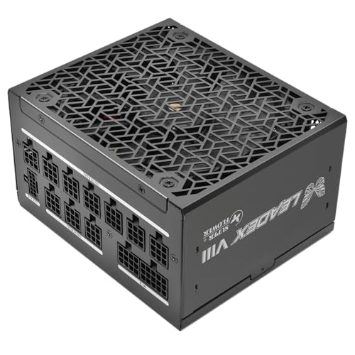 SUPER FLOWER ATX3.1����PC�d�� LEADEX VIII PLATINUM PRO 1000W BK �u���b�N���f�� �t�����W�����[ �X�[�p�[�R�l�N�^ ���s125mm Cybenetics Platinum�F�� PCIE 5.1 12V-