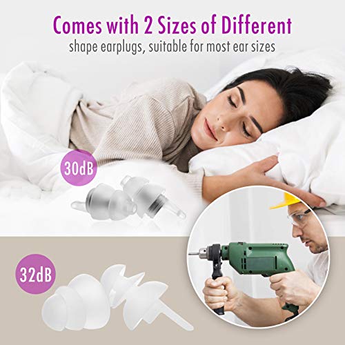 Tappi orecchie per dormire,Hearprotek 2 coppie