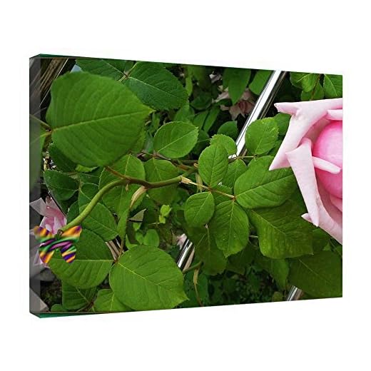 Lienzo decorativo de pared con marco de madera, con diseño de Vals de primavera y marco listo para colgar, de 30 x 40 cm