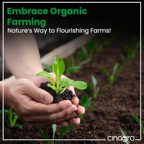 Image of Cinagro Organic Manure for Plants (5 Kgs), 100% Natural Cow Dung Fertilizer, Fine Powder Compost, Soil Enricher for Home & Garden, Boosts Growth, Fixes Nitrogen, Releases Phosphorus & Potassium