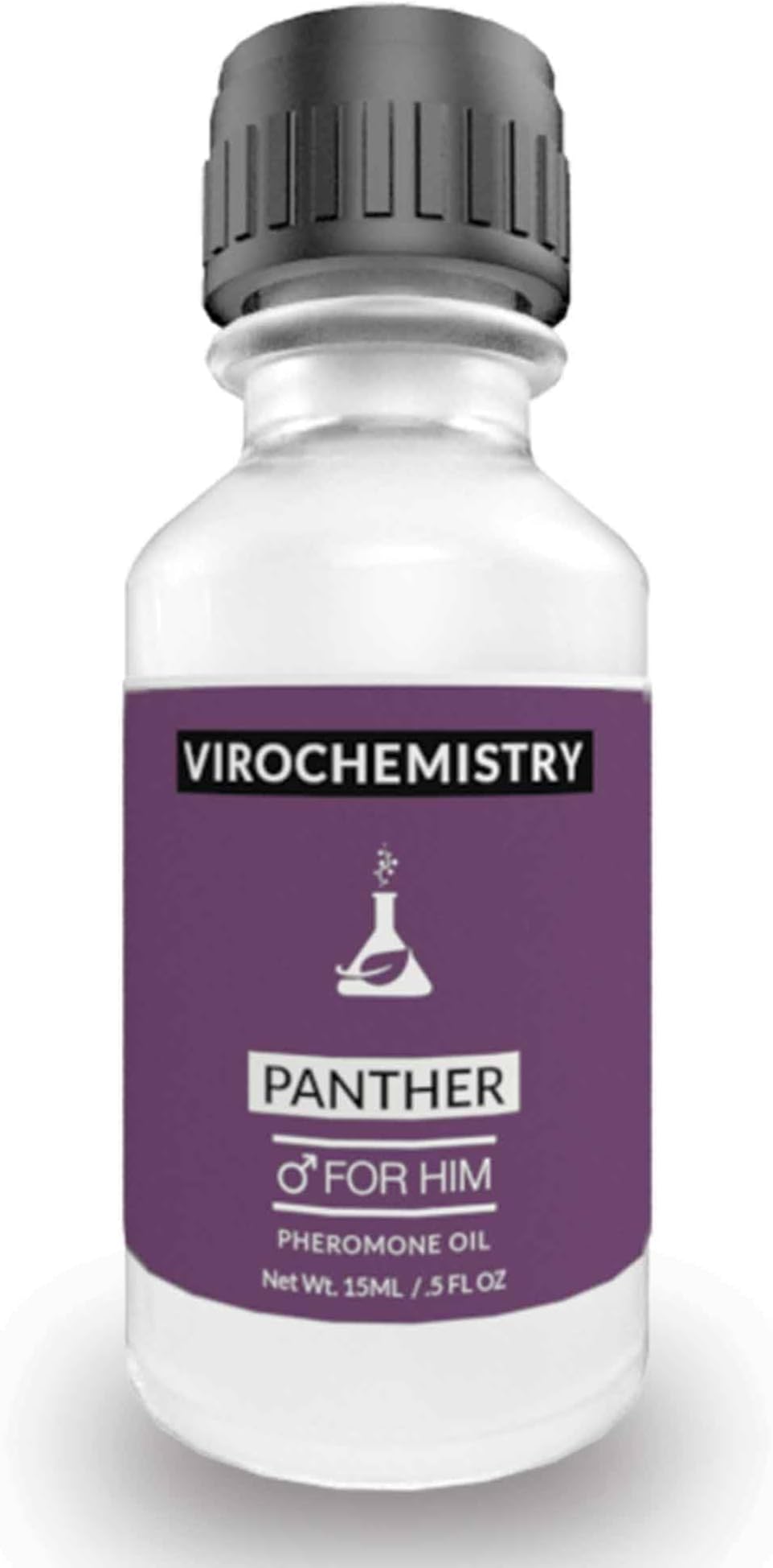 Pheromones For Men Pheromone Cologne Oil (PANTHER) - Bold, Extra Strength Human Pheromones Formula – 15mL Concentrate [Human Grade Pheromones to Attract Women]
