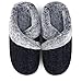 Homitem Fuzzy Slippers for Women Indoor and Outdoor Fluffy Bedroom House Shoes with Arch Support Memory Foam Winter Warm Ladeis Cute Comfy Cozy Black Size 7-8