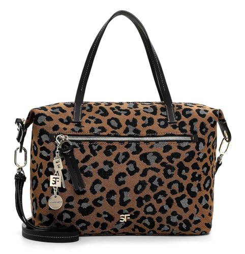 Sac shopper Suri Frey SFY Tammy multicolore au design Cognac unique avec anses confort