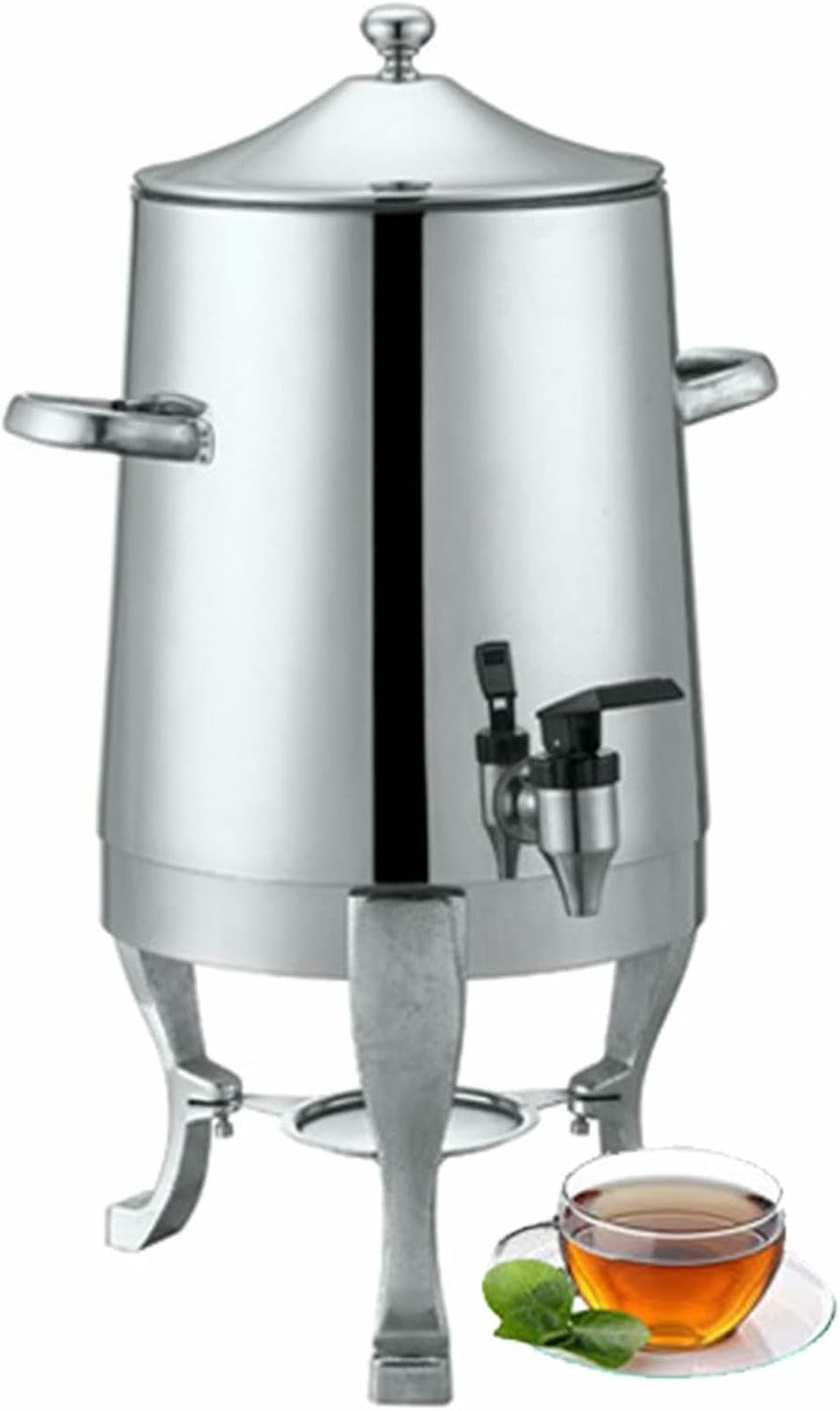 SBCGFY Commercial Coffee Chafer Urn - Stainless Steel Hot Beverage Dispenser With Lid - 3.5 Gallon Capacity