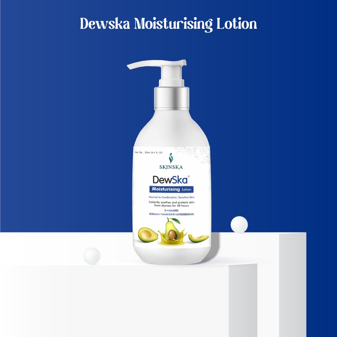SKINSKA NATURALS Dewska Body Moisturiser with Avocado, Vitamin E, B3 and Provitamin B5, 48hrs Deep Moisturisation, Gentle - Image 4