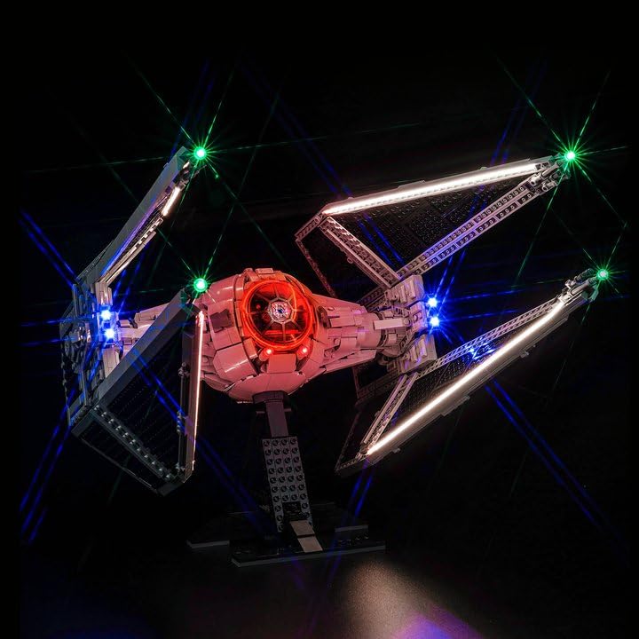 LocoLee Light Control Version Light Compatible with Lego TIE Interceptor (No Models Only Light) Creative Lighting Set Accessories Compatible with Lego