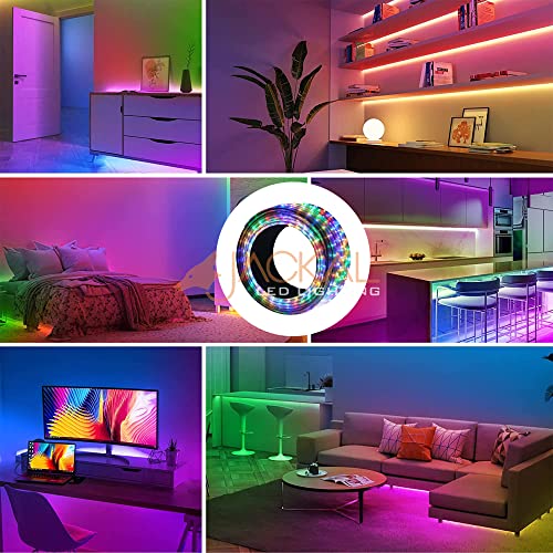 Image of JACKAL 45 Meter Multicolour Diwali Outdoor /Indoor LED Rope Light Pipe Light with Short Circuit Resistant Connector | Perfect for Home Ceiling, Functions, Christmas & Office Decor (6 Months Warranty)