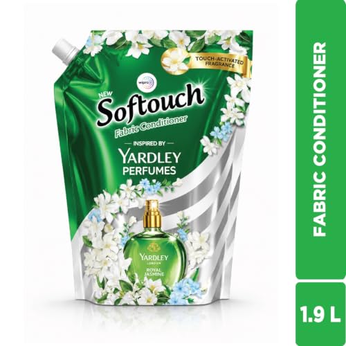 Image of Softouch Yardley Royal Jasmine 1.9 Ltr Fabric Conditioner | Long lasting fragrance for clothes