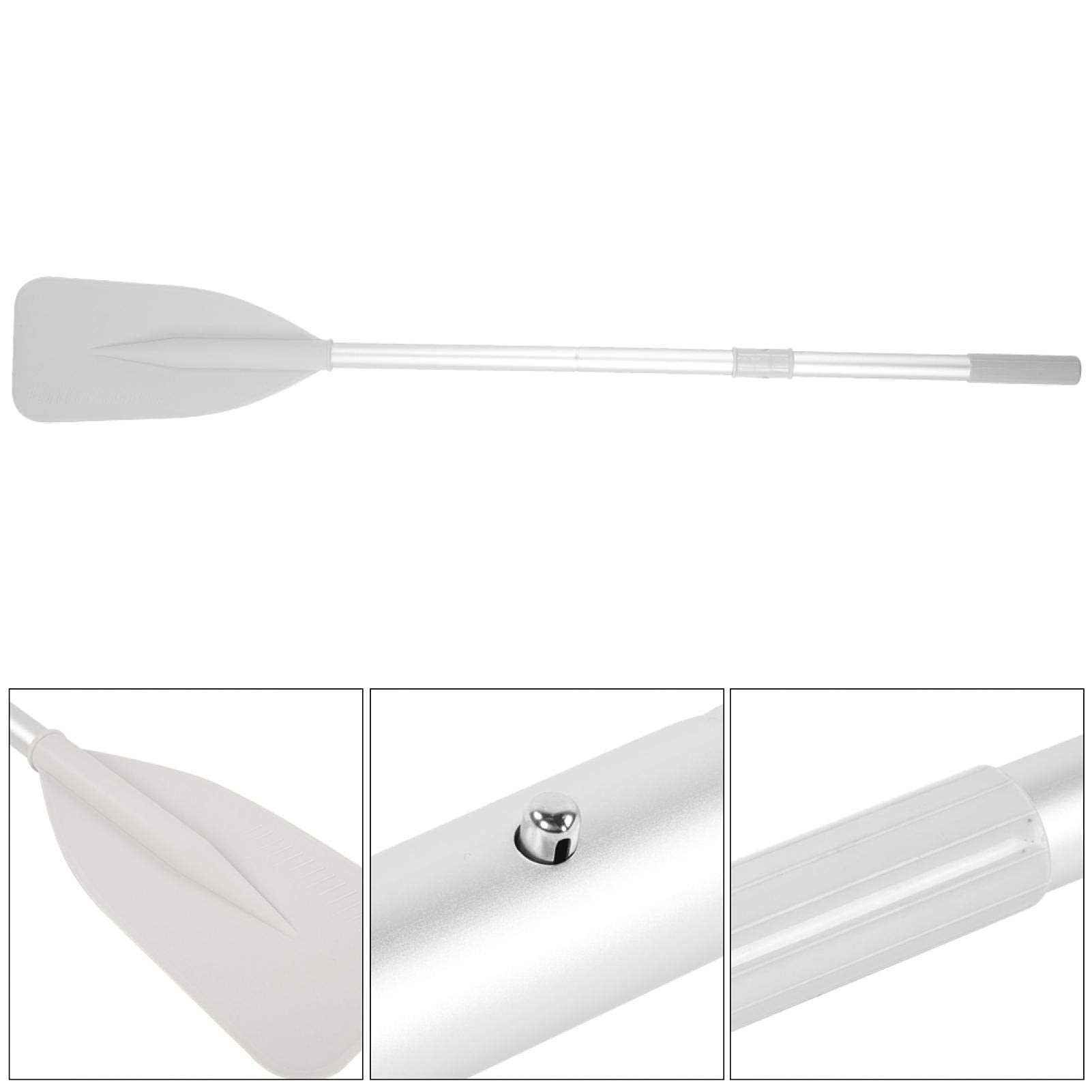 Alomejor 2 Unids Kayak Paddle Remo Desmontable Canoa Canoa Herramienta de Paleta Paletas de Aluminio Bote Inflable Canoa Dinghy