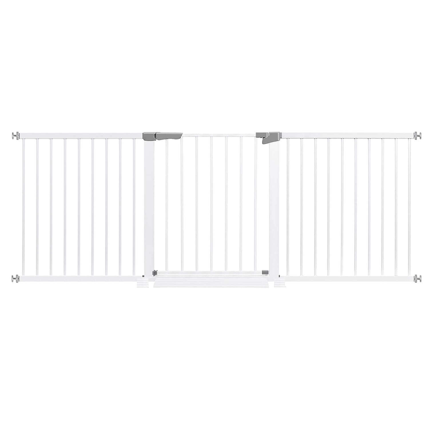 Extra Wide Baby Gate for Stairs, Summer Infant Extra Tall White Child Gate, Walk Thru Dog Gates for The House, Gates for Dogs Indoor. Safety Gates for Pets, Pressure Baby Gate Auto Close