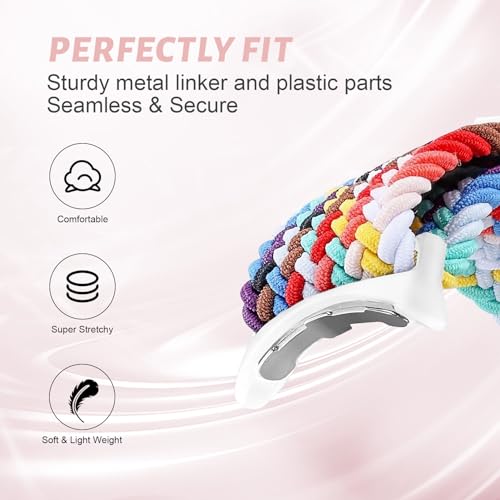 Bracelet tressé Pixel Watch 2 de qualité supérieure en nylon extensible solo loop