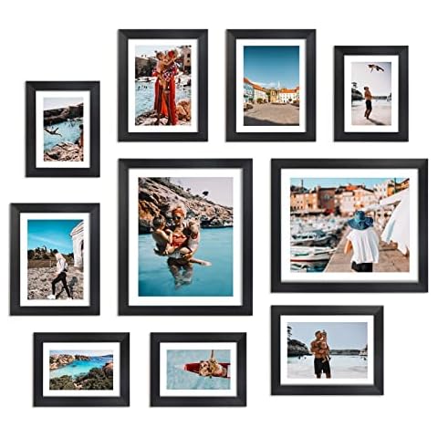 Giftgarden Multi Black Picture Frames Set Cover