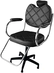 Cadeira para Salão de Cabeleireiro/Luiza Gomada (Preto)