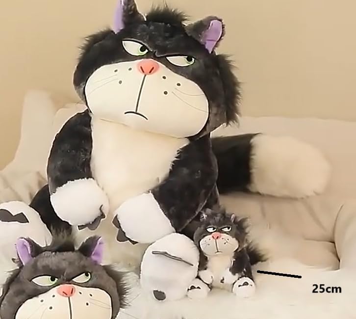 Image of Huggable Soft Toy Teddy Bear Adorable Plush Toys for Kids & Babies Cuddly Animal Stuffed Toy Safe & Huggable Gifts for Toddlers, Boys & Girls (Angry cat 35cm)