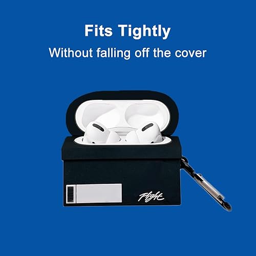 Miniatura 3 de Funda de silicona compatible con AirPods 2 y 1 con mosquetón y gancho para llavero, diseño divertido y único de anime 3D a prueba de golpes, funda