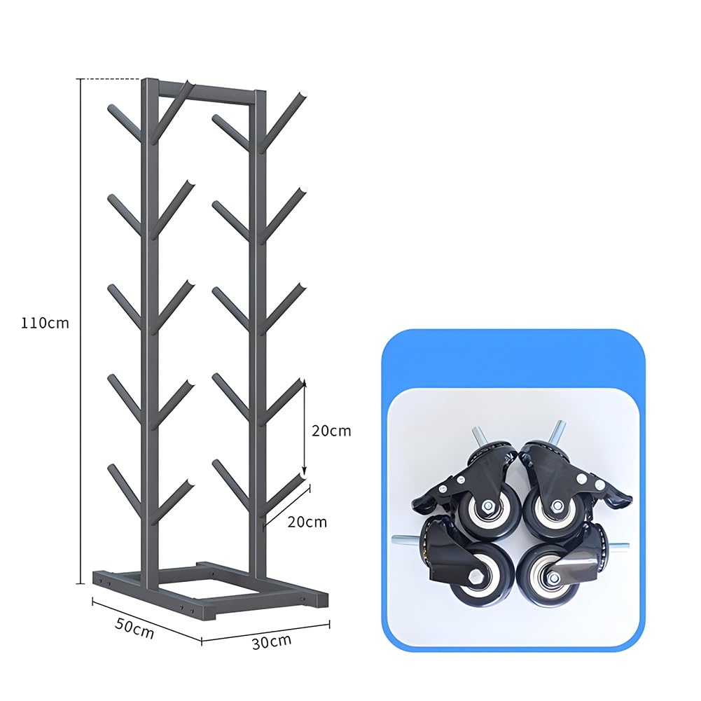 5/7-stufiges Ski- und Snowboard-Organizer-Rack aus Metall – Bodenständer-Aufbewahrungsregal für das Heim-Fitnessstudio und die Garage, kompakter Halter (30 x 50 x 110 cm) – effizienter Platz