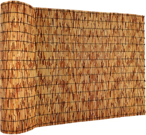 Bamboo Fencing–Handwoven,Bamboo Wall Panel Outdoor Privacy Reed Screening for Garden,Balcony,Backyard,Patio,2ftx16ft