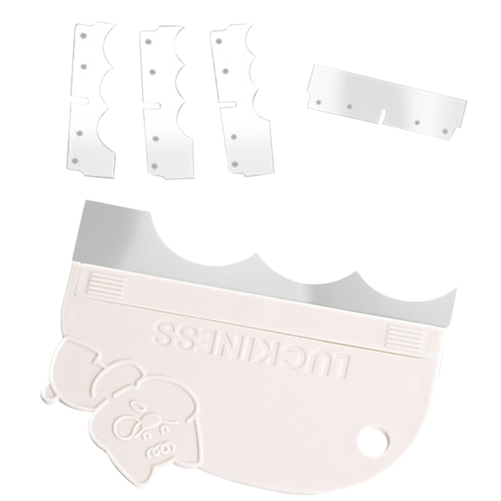 Uqezagpa Professional Cake Smoother Scrapers Tool with Interchangeable for Perfect Butter Cream Coating Decorting Comb Bakery Tool