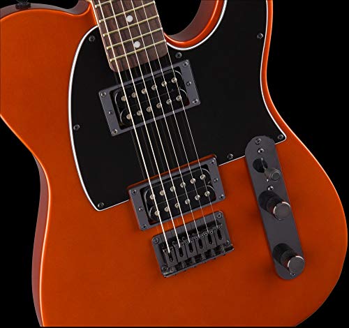 Suier by Fender Affinity Telecaster HH FSR Guitare électrique avec tête assortie Orange métallisé - Les Beatles, Paul McCartney, John Lennon, RIngo Starr, George Harrison Suier by Fender Affinity Telecaster HH FSR Guitare électrique avec tête assortie Orange métallisé – Image 4