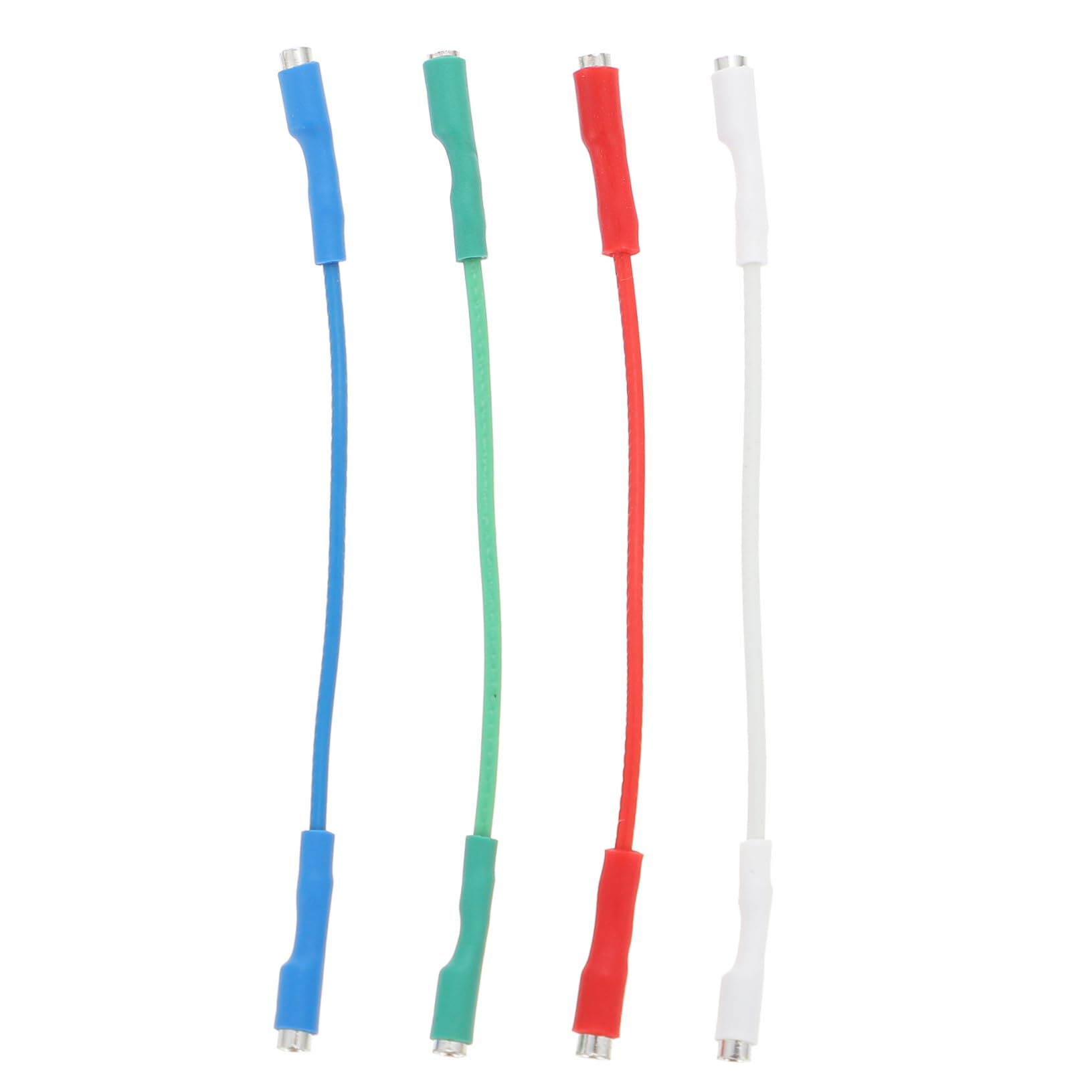 Housoutil 4Pcs Lead Wires Wear Resistant Oxygen Coded for Easy Use with Record Players Phonographs Safe Insulated Design for Reliable Performance