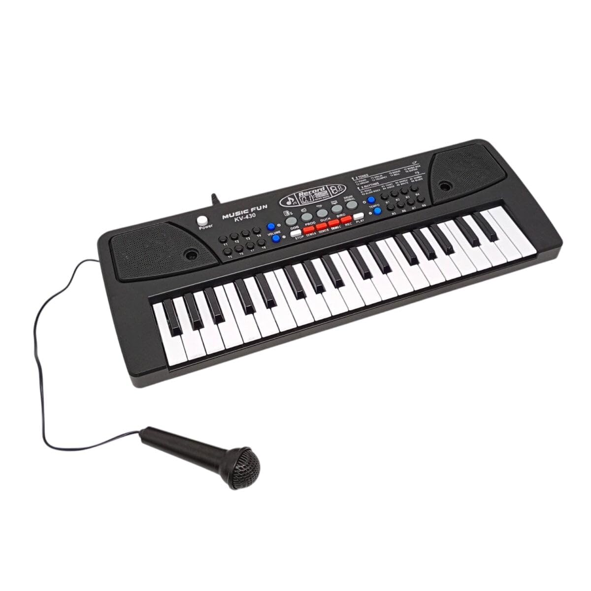 Minnics Kids Piano Keyboard with Mic (1 Year Warranty) 37 Keys 8 Rhythms 8 Tones 6 Demos Portable Electronic Keyboard Toy Beginners Educational Songs Recording Musical Toys 2 3 4 5 Years Boys Girls-image-41