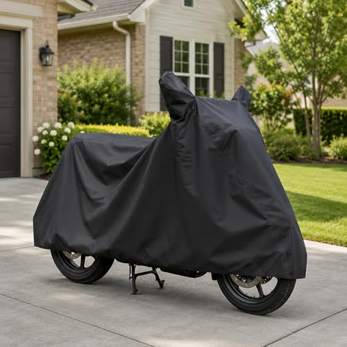 Image of Sulfar Water Resistant Universal Bike Cover UV Protection & Dustproof Bike Body Cover for Royal Enfield Bullet Bike (Grey)