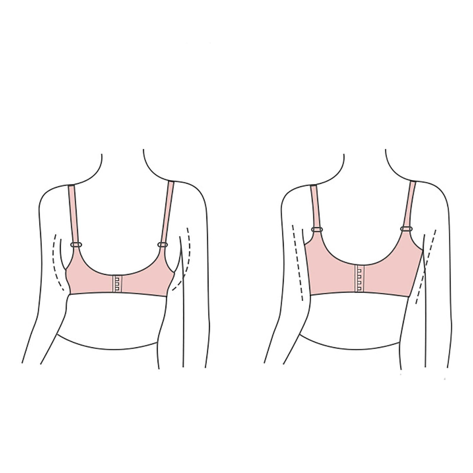 Cocila Soutien Gorge sans Armature Brassière Femme Push Up pour Femmes Armatures Soutien-Gorge Réglable Couverture Complète Grande Taille Quotidien Paquet 4 Gorges Forte Poitrine De Sport sous