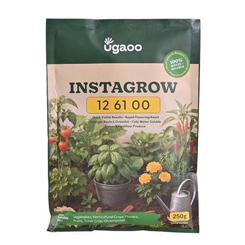 Ugaoo InstaGrow NPK 12:61:00 Fertilizer (250g) | High Phosphorus Water-Soluble Fertilizer for Fast Root & Flower Growth | Ideal for Fruits & Vegetables