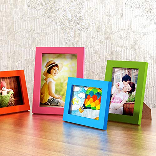 Ajcoflt Moldura de madeira de 8 polegadas, moldura de madeira natural Eco com moldura de acrílico de