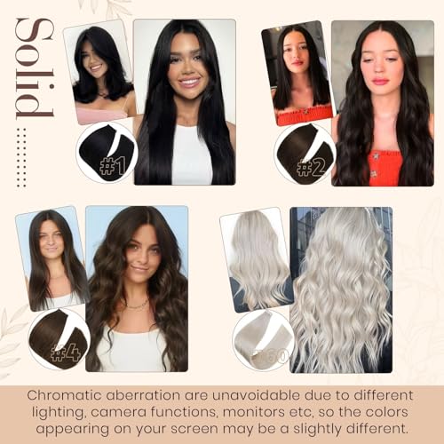Tape-Extensions Hetto Remy Echthaar in Schwarz