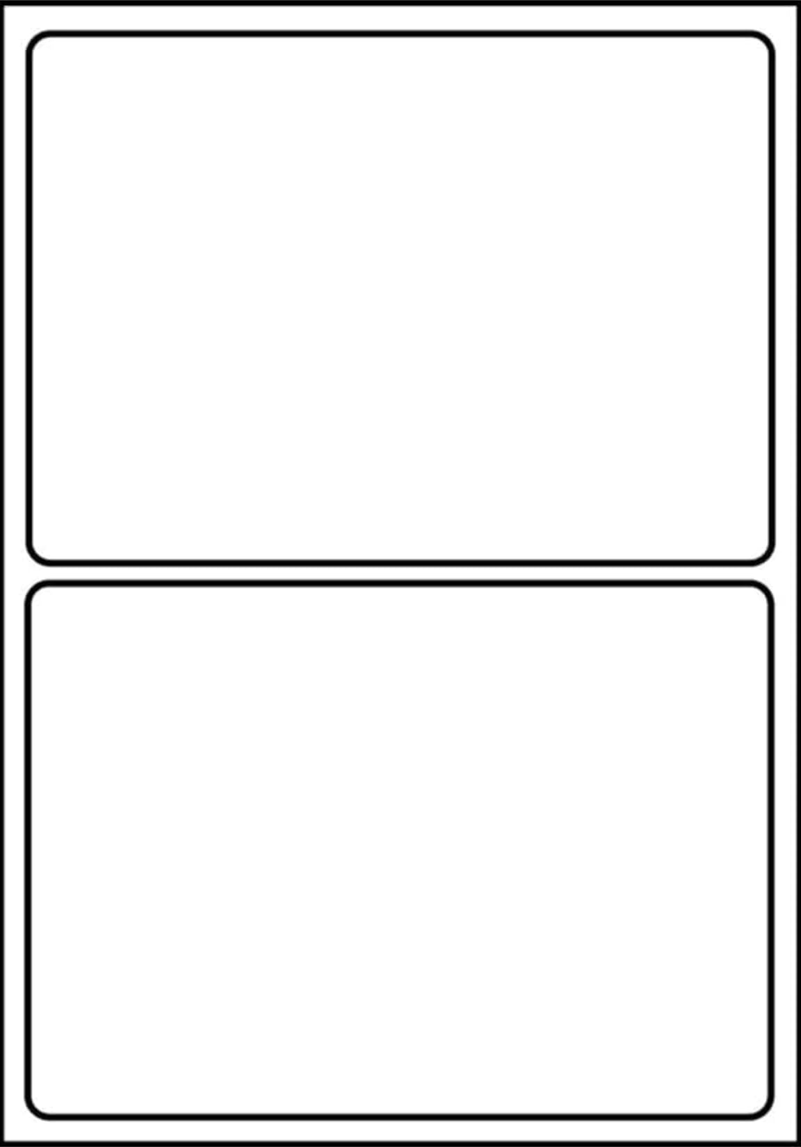 SmithPackaging A4 Self Adhesive Address Labels, 2 Labels Per Sheet, 20 Sheets,199.6 x 143.5mm, 40 Labels
