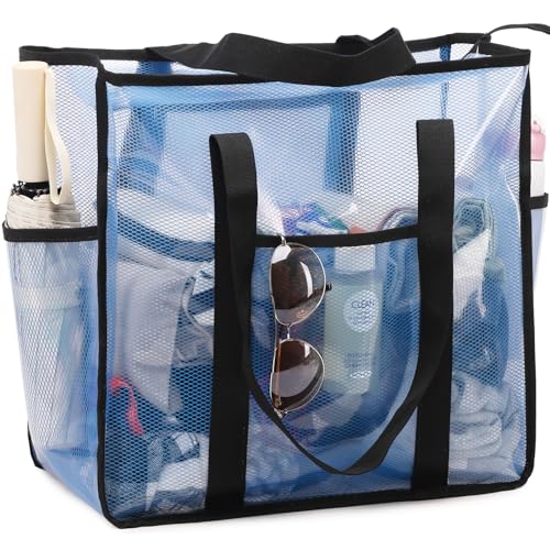 JIANYA Clear Tote Bag Beach Bags for Women Large Waterproof Sandproof Tip-proof Shoudler Tote Bag Swim Pool Bag2