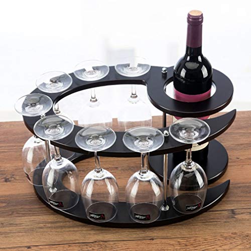 Soporte para botellas de vino de madera para encimera 40x28x20cm miniatura 2