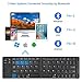 immagine 2Tastiera Bluetooth IKOS Mini portatile pieghevole piccolo ultra sottile QWERTY Layout per iPhone iPad Air Pro iOS, Android, Windows Smartphone Microsoft Tablet PC (tastiera pieghevole, Black)