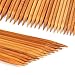 75 Pcs Double Pointed Knitting Needles Set, BetyBedy Carbonized Bamboo Knitting Needles, Knitting Needle for Handmade Creative DIY - 8'' Length 15 Sizes (2.0mm -10.0mm) (5 Needles/Size)